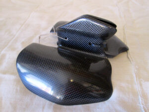Silencer guard front step left+right, Monster