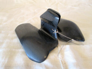 Silencer guard front step left+right, Monster (begagnat) OLIKA STORA