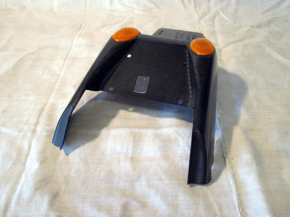 Nummerplåtshållare med blinkers Carbon, Monster 93-99 - Bild 3